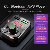Bluetooth Handsfree Car Kit with Dual USB Car Charger