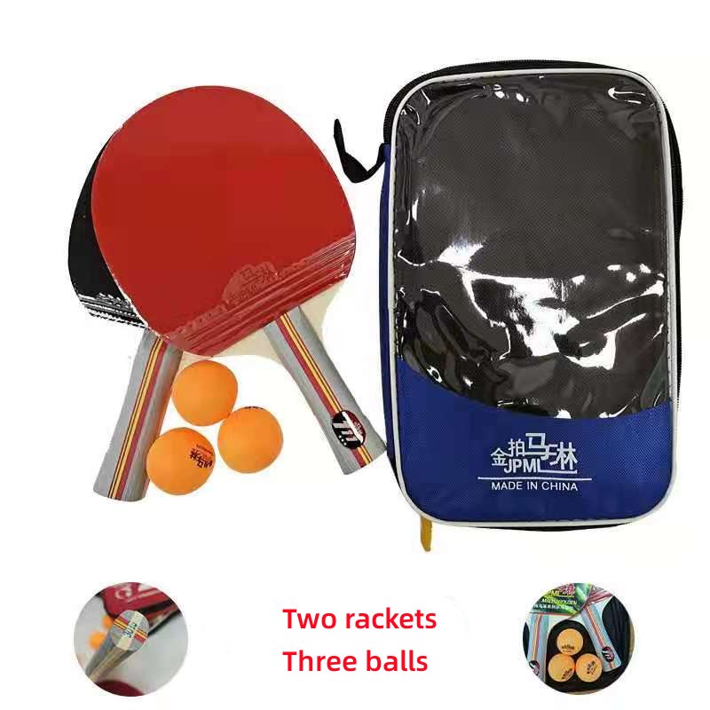 Table Tennis Rackets With bag Free 3 pingpong balls wooden set High Lethality Sparking Sponge With Powerful Stamina /dongtian1105