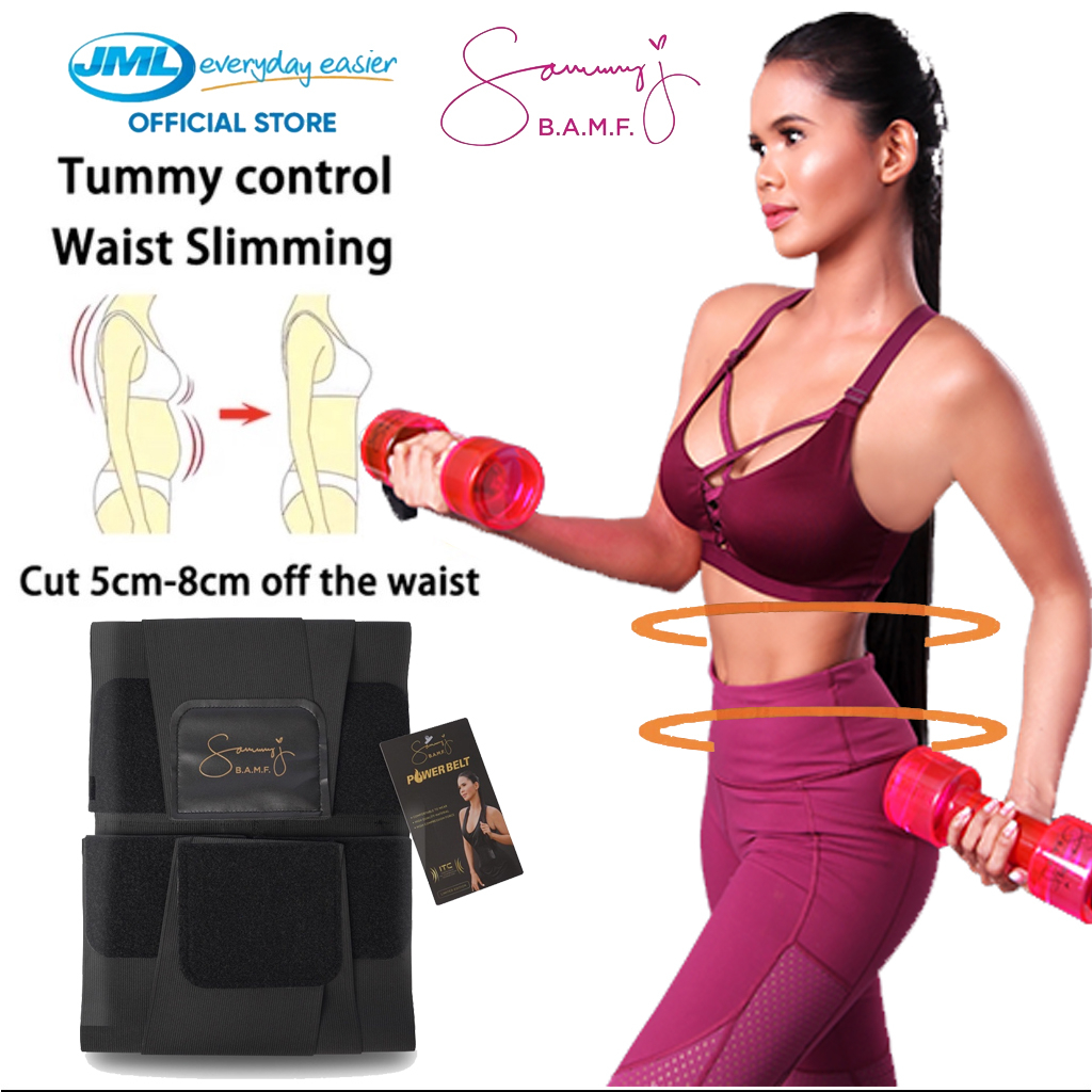 Sammy J Gold Power Belt 5.0 Jml Belt Sport Corset Belt Waist Trainer Body Sauna Shaper Sammy Slim Belt Slimming Waist Bandage Lazada PH