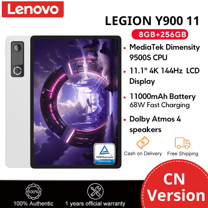 Lenovo Legion Y900 11 AI Tablet 11.1" 4K 144Hz Dimensity 9500S 8GB+256GB 11000mAh 68W Fast Charge Front 8MP+0.3MP Rear 13MP Android 16 CN Version - Image 2