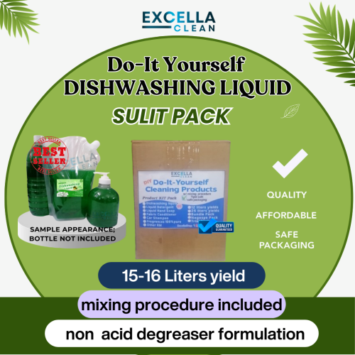 DIY DISHWASHING LIQUID KIT SULIT  Pack 15-16 liters yield