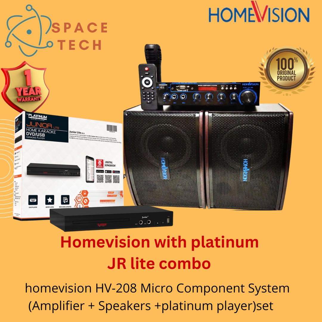 Homevision HV-208 Micro Component System with Platinum KS-5 Player