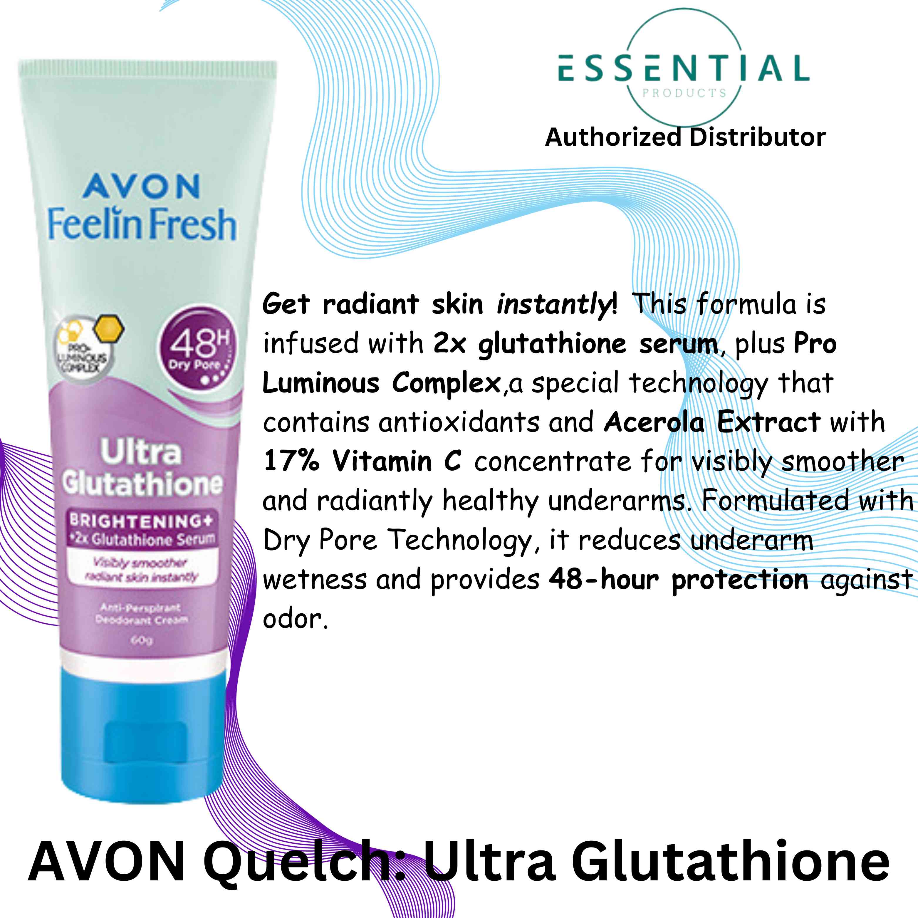 avon feelin fresh ultra glutathione Anti-Perspirant Deo Cream Choose your deo the way