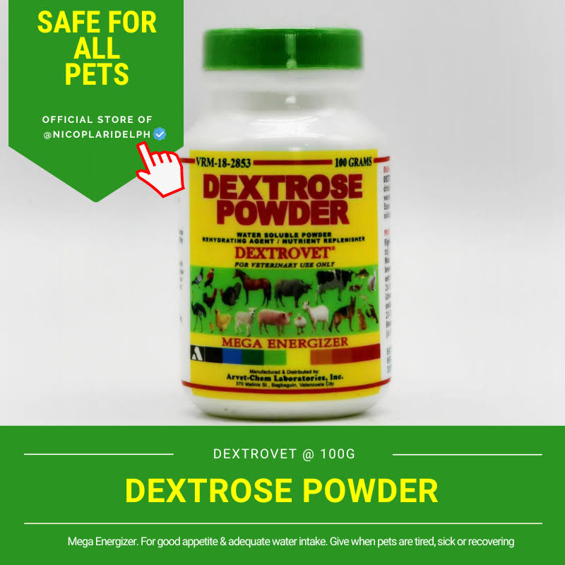 Dextrovet dextrose powder outlet for dogs