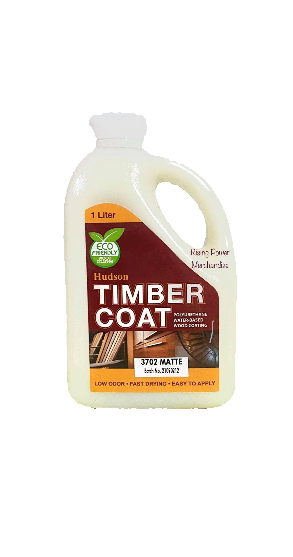 Hudson Timbercoat Polyurethane Water-Based Wood Coating Liter