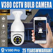 V380 Pro CCTV Camera with 360° Panoramic, Night Vision