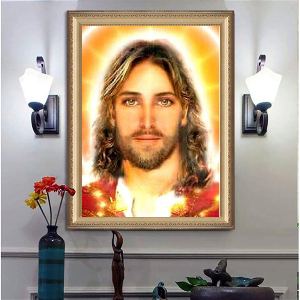 Aphila Diamond Painting Full Drill Jesus Christ Religion Round Diamond Art  Craft Embroidery Kits Rhinestone Mosaic Cross Stitch for Family Room Home  Wall Decor Gift