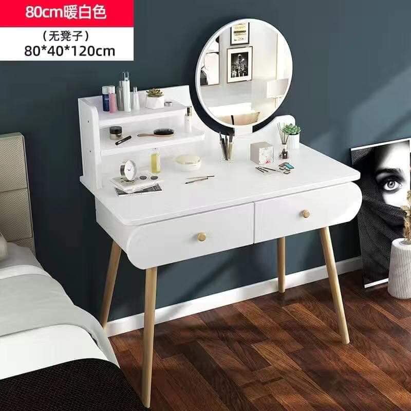 Vanity Table Without Chair 80x40x120cm, Vanity Table Without Mirror