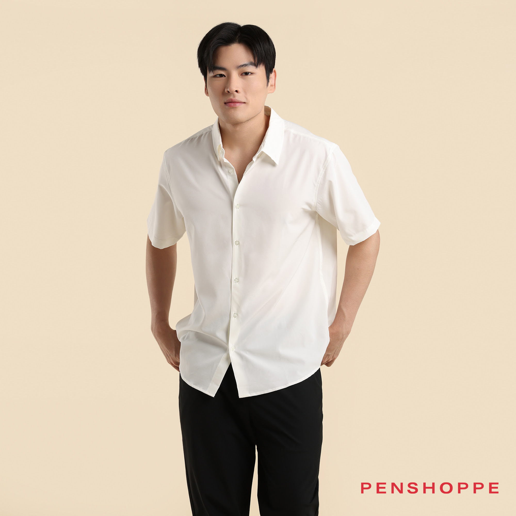 Shop White Polo Shirt Penshoppe Cheap – Fast Easy Lazada