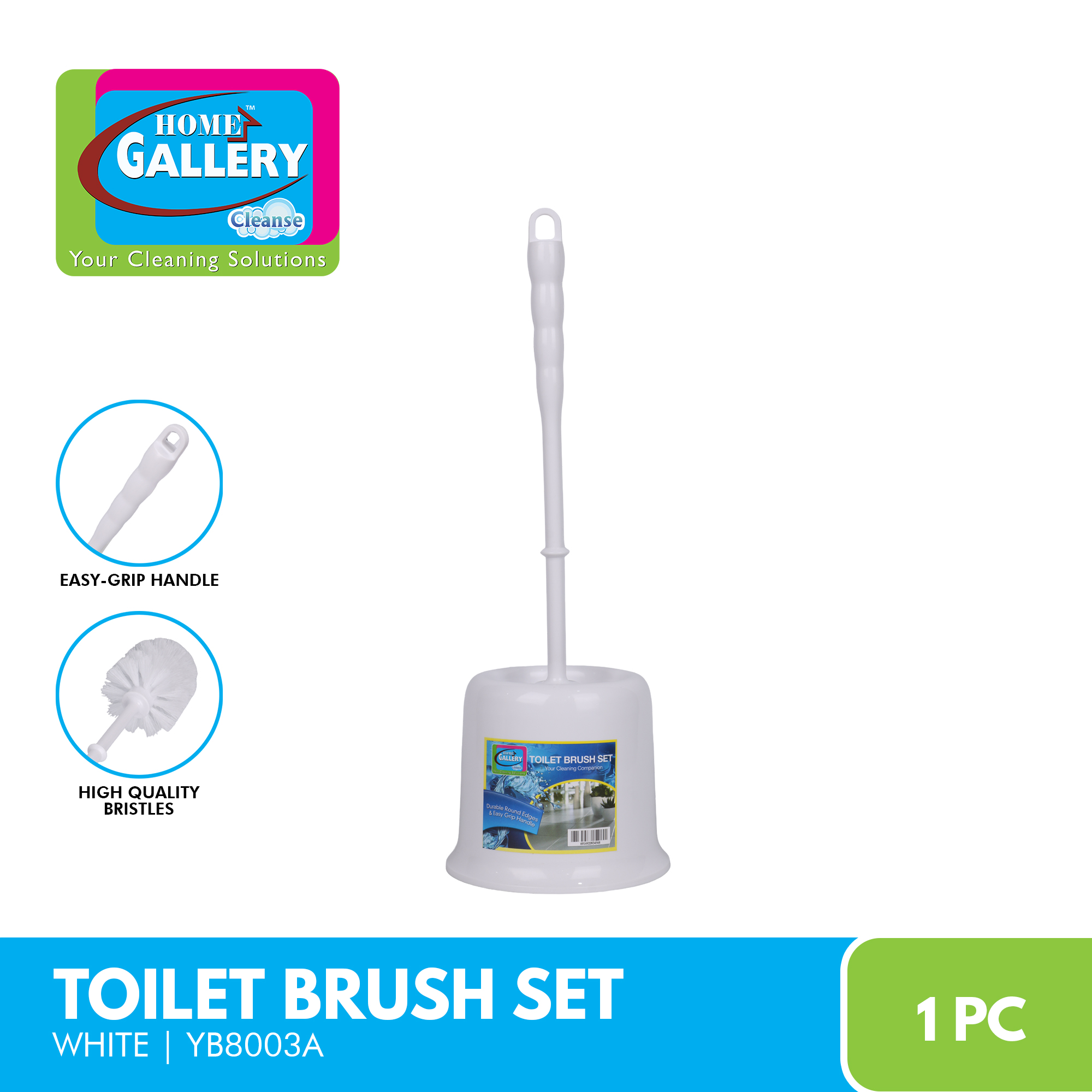 Home Gallery Toilet Brush with Holder Set