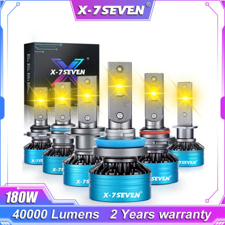 X-7SEVEN Amber LED Fog Light Bulbs - Super Bright