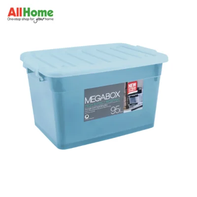 MEGABOX Storage Box 95 Liters (Trans Blue, Trans Clear) (1)