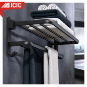 Icic Stainless Steel Towel Rack Holder for Bathroom