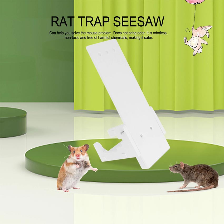 DIY Home Garden Pest Controller Rat Trap Quick Kill Seesaw Mouse