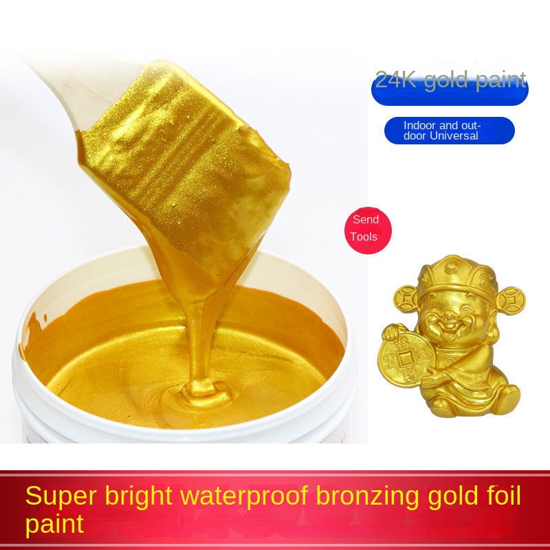 1kg Gold Paint for Metal, Metallic Gold Acrylic Paint Bronze paint acrylic  ink Styro paint Glitter