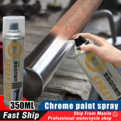 Chrome Spray Silver Paint Rust Remover for Metal, 350ML