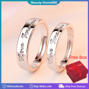 "Forever Love" 925 Silver Couple Rings by 