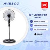 KDK Electric Fans | L40E-KC 16" Living Fan | Black | Avesco