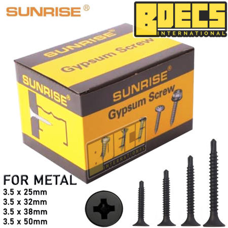 Sunrise Black Screw / Gypsum Screw