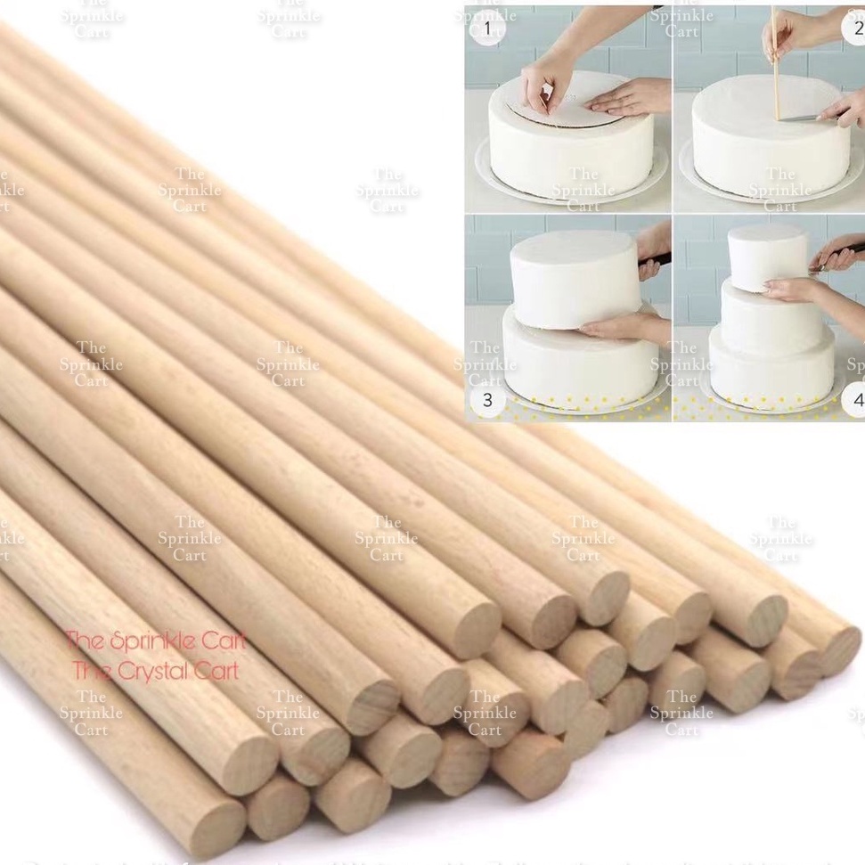 Wooden Cake Dowels - Pack of 100 | Indulge Cake Supplies