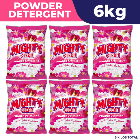 Mighty Clean Floral Blossom Detergent Powder - 6 Kilos