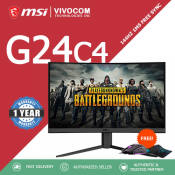 MSI OPTIX G24C4 Gaming Monitor Bundle: 144Hz, 1ms