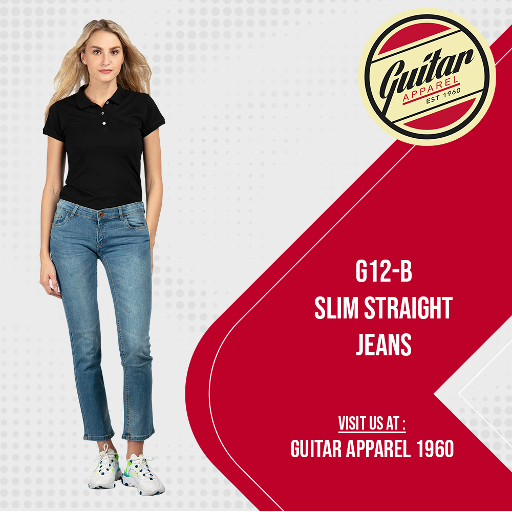 Guitar Apparel 1960 Denim Collection G11-A Ladies Slim Straight Jeans
