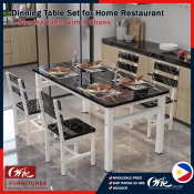 Modern Dinning Table Set with 4 Chairs - Home/Restaurant Combination