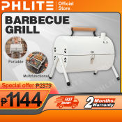 PHLife Portable Stainless Steel BBQ Grill with Double-Sided Grilling