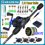 Sougayilang Fishing Rod and Reel Set for Saltwater Fishing
