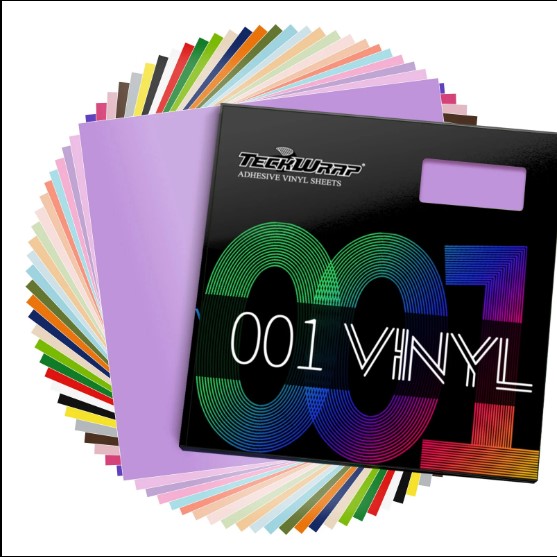 Cold Color Changing Vinyl Permanent Adhesive Vinyl - 8 Sheets 12x10（6  Colors）