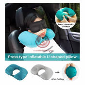 Portable U-Shape Inflatable Travel Pillow - WD-0181