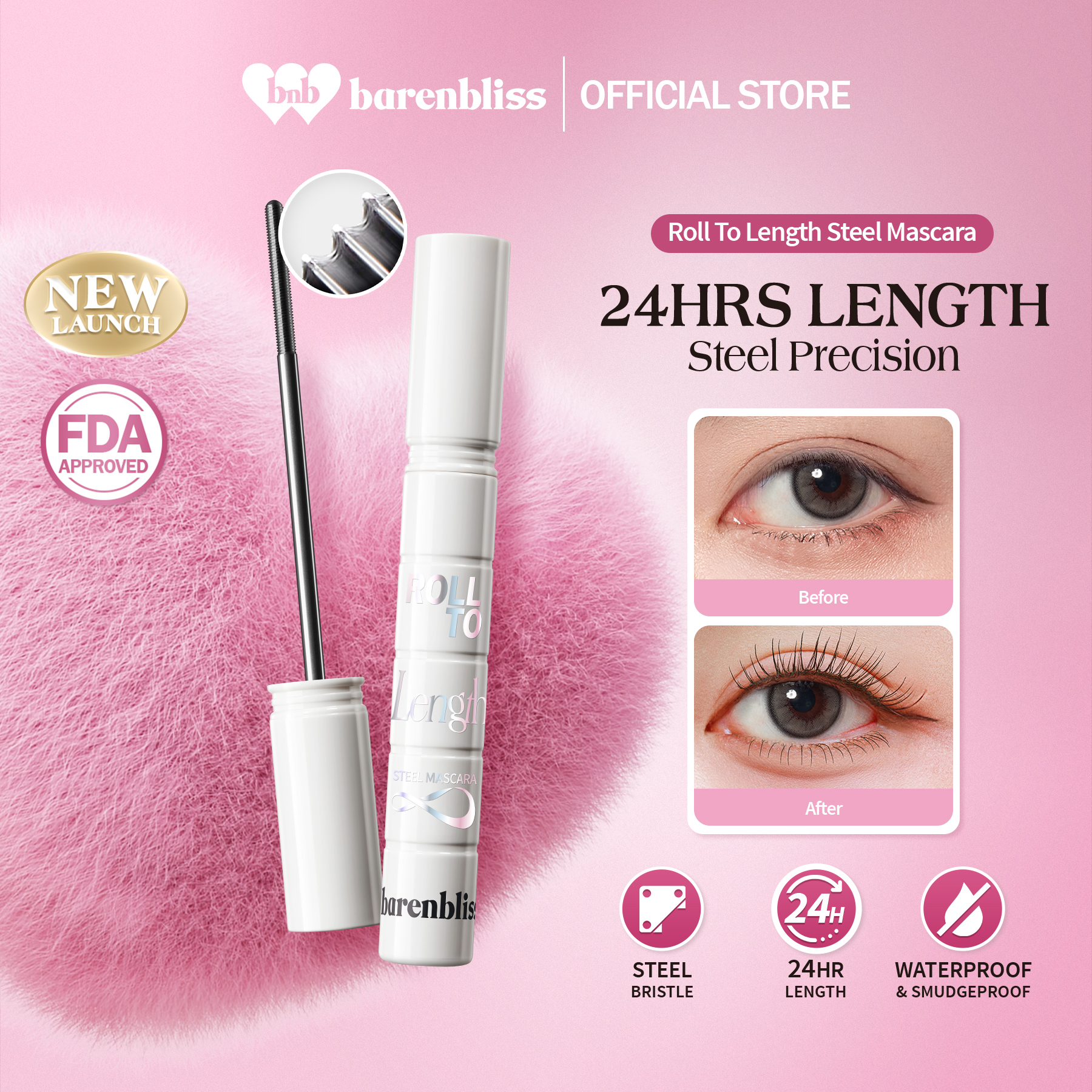 Discount on barenbliss  shoes - SKU: 【NEW】barenbliss BNB Roll to Length Steel Mascara | 24-hour | Ophthalmologist Tested | Waterproof | S