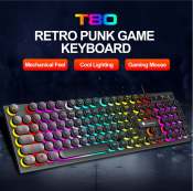 FIREWOLF T80 Retro Glow Gaming Keyboard