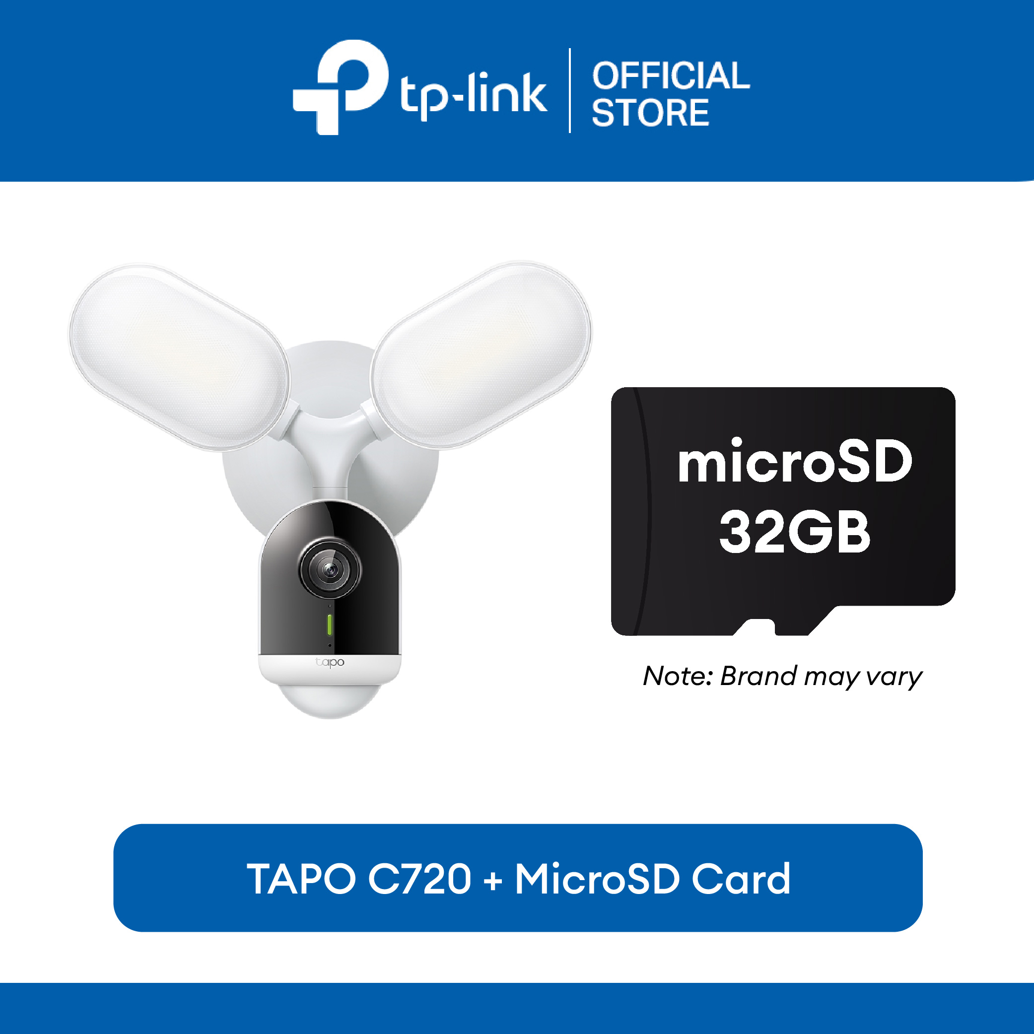 TP-Link Official Store / Tapo C720 / 2K QHD Live View Smart Floodlight Outdoor WiFi IP Security Cctv Sale Camera Connect to Cellphone with Mic and Speaker - Image 2