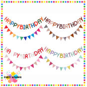 Party Kingdom Birthday Party Flag & Decoration Set