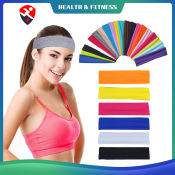 Korean version of sweat-absorbent yoga headband sports elastic monochrome fashionable headbands