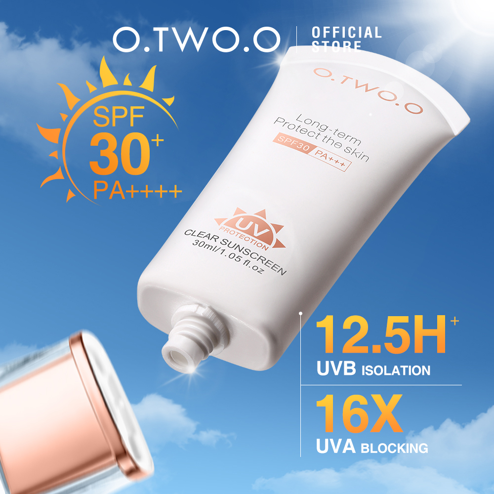 Discount on O.TWO.O  shoes - SKU: O.TWO.O SPF30++ Sunscreen Cream UVA/UVB Oil-free Sunblock Protection Lightweight Water Resistant Moi
