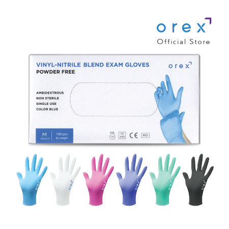 OREX Vinyl Nitrile Blend Examination Gloves  - 100pcs