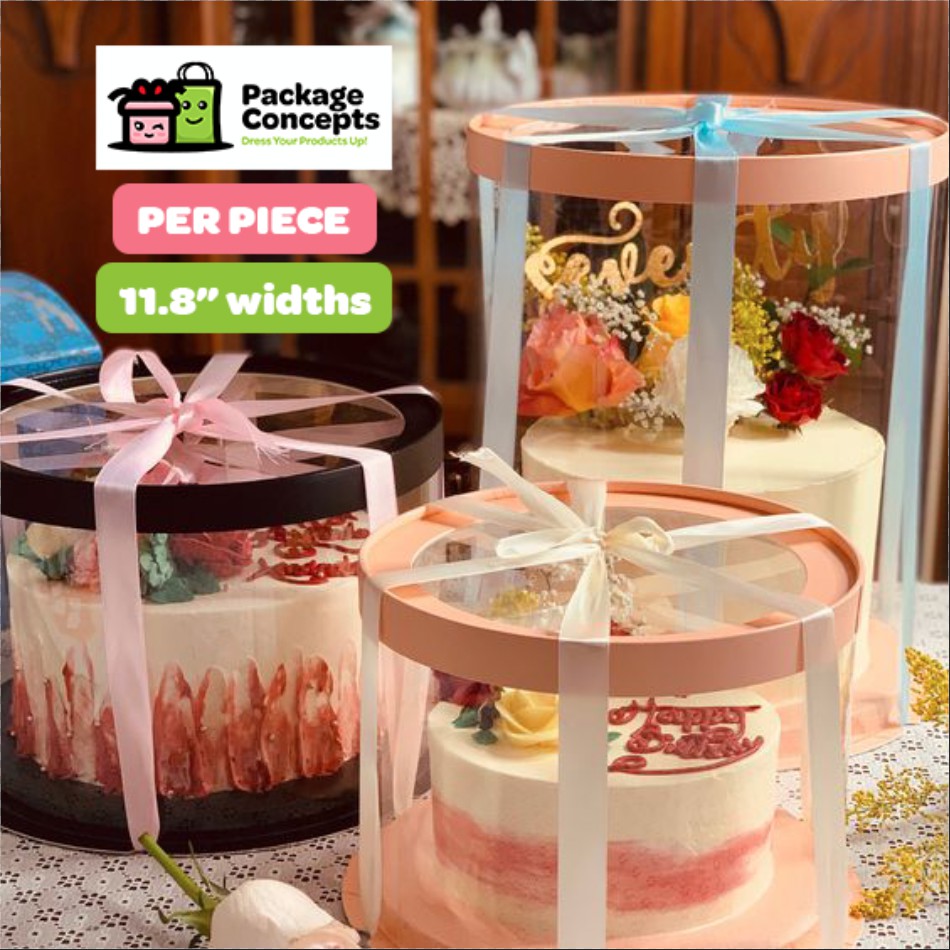 SQUARE Transparent Cake / Gift Box, Furniture & Home Living, Kitchenware &  Tableware, Food Organisation & Storage on Carousell
