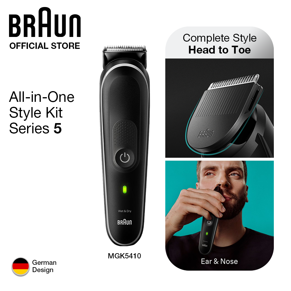 Braun Multi-Grooming Kit with Pouch and | Fusion5 Lazada Kit 10-in-1 Complete Style MGK7410; ProGlide Razor Gillette PH