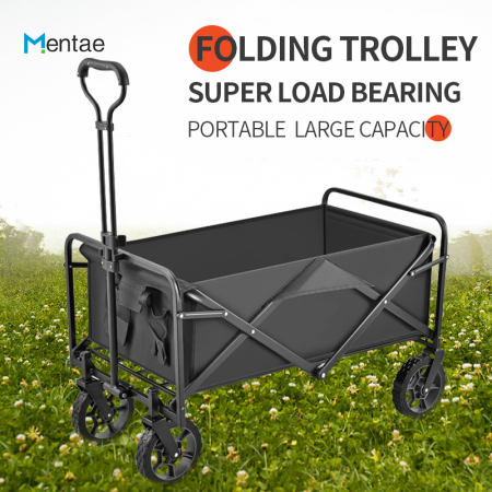 Portable Folding Trolley Cart for Camping and Shopping