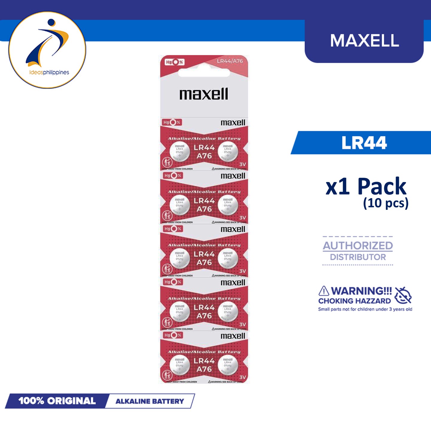 Maxell Alkaline Battery LR44...