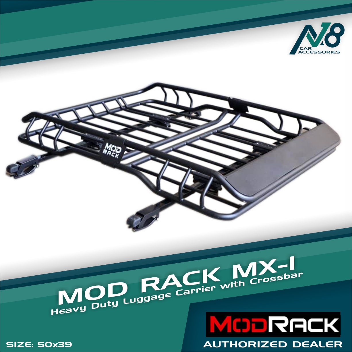 MOD Rack MX-1 Roof Basket Luggage Carrier 50x39 (Complete with Crossbar)  Genuine