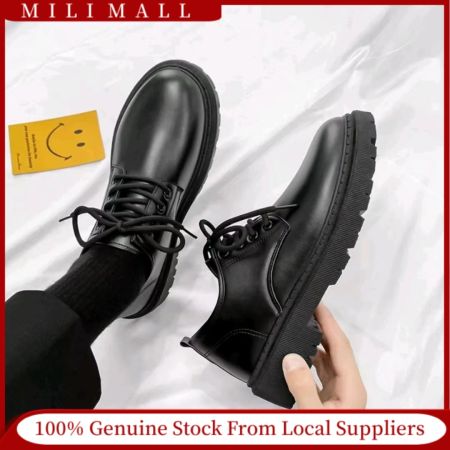 Korean Fashion Oxford Leather Shoes for Men - Ready Stock