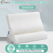 LIVABLE Orthopedic Memory Foam Pillow with Breathable Cover