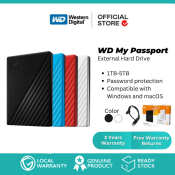 WD My Passport 1TB/2TB Portable USB 3.0 Hard Drive