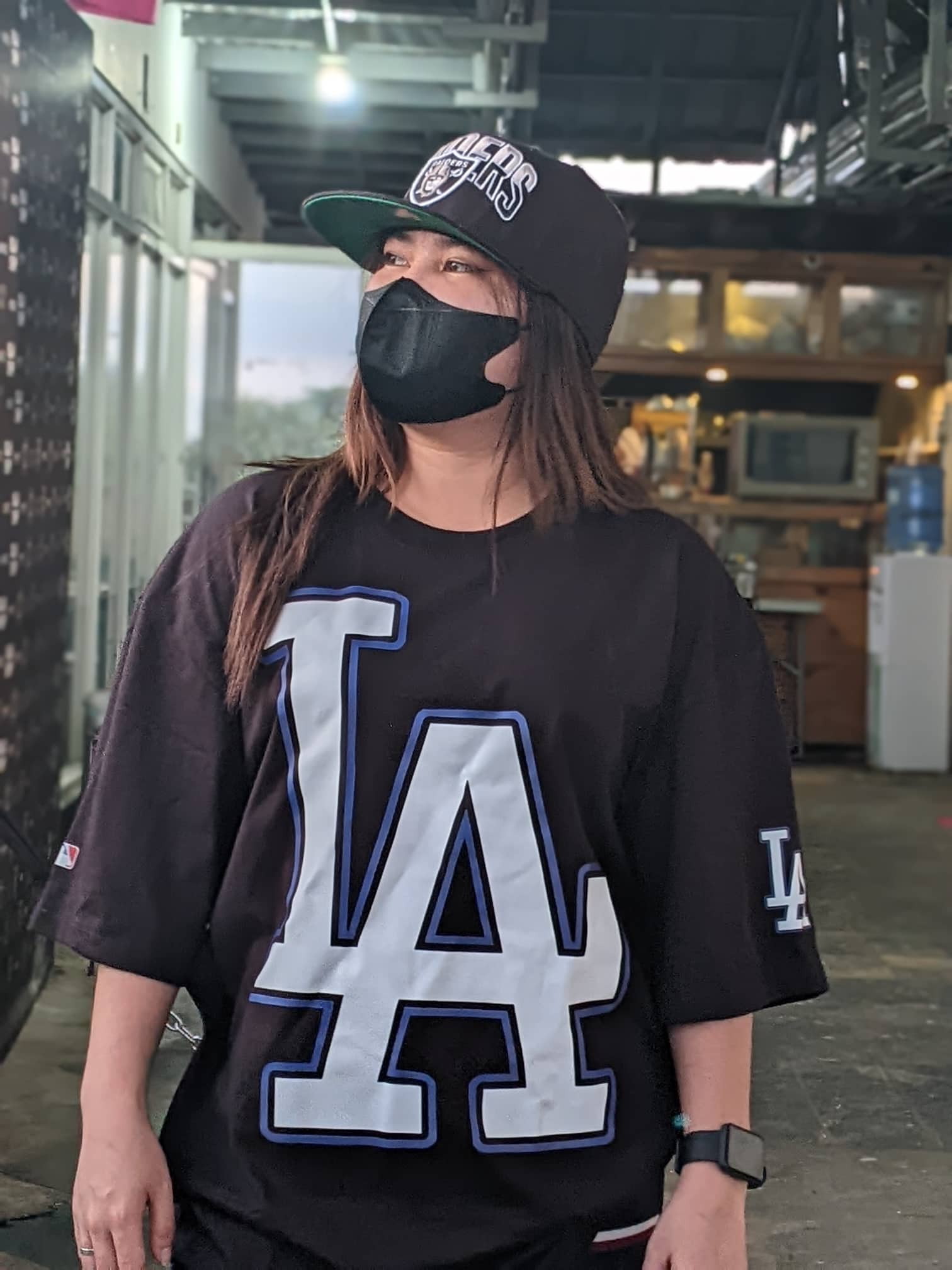 PH COD: E.N.H.A. LA DODGERS KPOP SHIRT (GURLY GLAM) COD OVERSIZED UNISEX T- SHIRT FOR MEN WOMEN BLACK