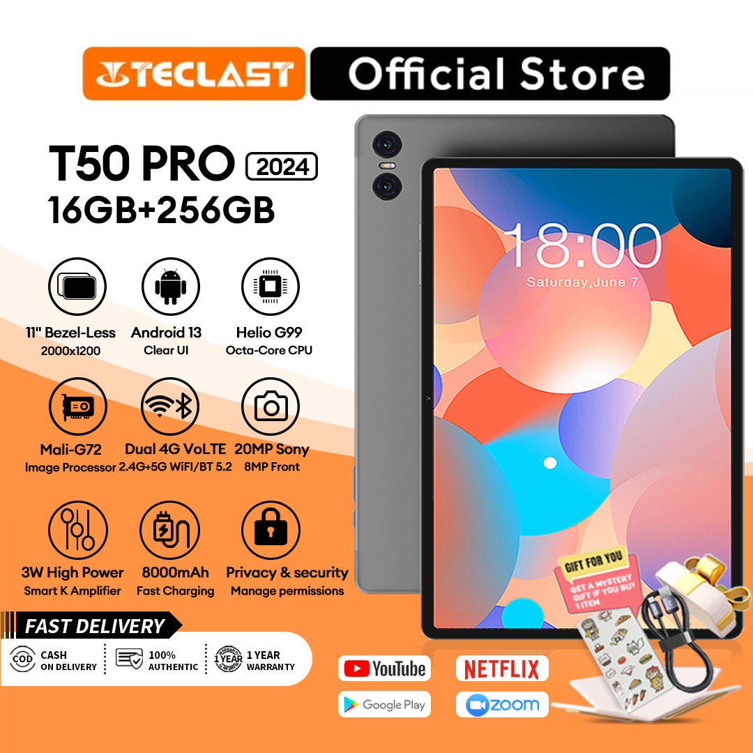 Teclast T50 PRO 11" Tablet with 8GB RAM and 256GB ROM