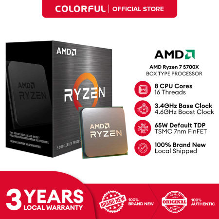 AMD Ryzen™ 7 5700X Boxed Desktop Processor